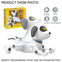 Perro Robótico Eléctrico que Canta y Baila, Interactivo, Programable, Inteligente, de Plástico, Juguete Educativo para Interiores y Exteriores para Niños