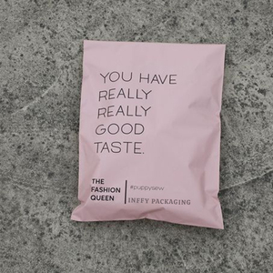 Tùy chỉnh thiết kế màu hồng <span class=keywords><strong>LDPE</strong></span> Poly bưu phẩm phân hủy sinh học thể hiện gửi thư túi cho quần áo in logo cho siêu thị triển lãm - Product Image 4