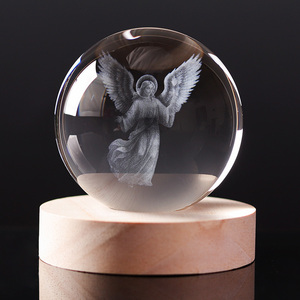 גשר קטן עיצוב חדש לייזר מותאם אישית מגולף הוביל אור בסיס לעמוד אמנות 3D אמנות דת חג המולד קריסטל כדור אור - Product Image 3