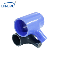 Tuyau de radiateur en silicone en forme de coude en T pour automobile, réducteur de liquide de refroidissement, tuyau en caoutchouc industriel