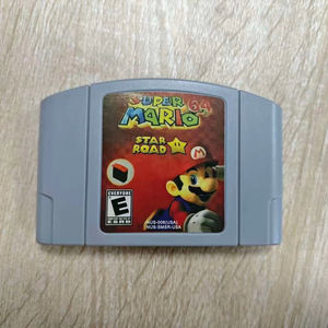 Versión en inglés de EE. UU. para <span class=keywords><strong>Super</strong></span> <span class=keywords><strong>Mario</strong></span> 64 N64, Consolas de Videojuegos <span class=keywords><strong>Retro</strong></span>, Cartucho de Juego Star Road de 64 bits para <span class=keywords><strong>Consola</strong></span> N64 - Product Image 1