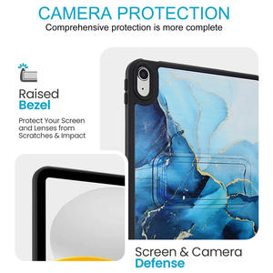 Étui pour tablette <span class=keywords><strong>iPad</strong></span> 11e génération/Air 4/5/6/7 avec support, effet peau, nouveau motif <span class=keywords><strong>marbre</strong></span>/léopard, étui de protection pour <span class=keywords><strong>iPad</strong></span> 10.2 avec support - Product Image 4