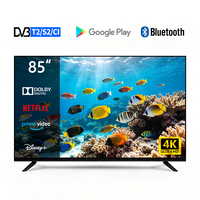 4K LED Smart TV 43 55 65 75 85 Zoll mit integriertem WLAN, Screen-Casting, 120Hz HD-Bildschirm, Multi-Ports, OEM ODM Großhandel TV für Zuhause und Hotel
