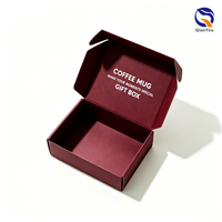 Nouvelle Arrivée Boîte d'expédition bordeaux de qualité supérieure avec logo personnalisé, robuste pour les abonnements de marques de boutiques