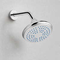 Douche de plafond chromée universelle moderne à pression accrue effet pluie, garantie 3 ans pour projets de rénovation de salle de bain et de maison