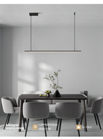 Minimalistischer Restaurant-Kunst-Kronleuchter, Kreatives Design, Persönlichkeit, Einfaches Design, Lange Gerade Linie für Tisch und Bar