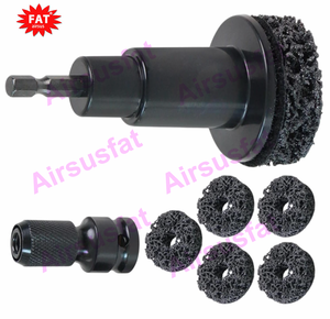 Kit <span class=keywords><strong>de</strong></span> nettoyage <span class=keywords><strong>de</strong></span> moyeu <span class=keywords><strong>de</strong></span> <span class=keywords><strong>roue</strong></span> comprend 5 tampons pour perceuse électrique ou clés à percussion élimination rapide <span class=keywords><strong>de</strong></span> la rouille pour goujons et rotors - Product Image 3