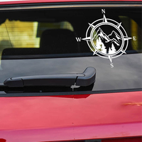 Autocollant de voiture Adventure Compass Navigator, autocollants personnalisés en vinyle imperméable pour pare-chocs de fenêtre, adaptés à Audi, VW, Ford