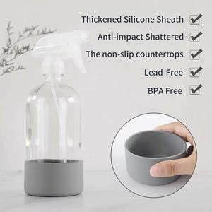 Silicone Sleeve Protection Cover for 250ml/500ml Plastic Clear Glass Spray Bottles for <b>Tea</b> <b>Cups</b> & <b>Saucers</b> Back School Essential - Product Image 4