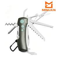 Couteau pliant en acier inoxydable, manche en alliage d'aluminium, couteau de poche multifonctionnel, outil EDC pour la randonnée en plein air, mini-couteau 180 mm
