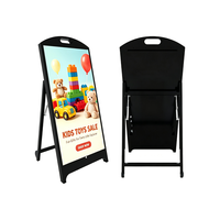 Panneau d'affichage LED extérieur P2.5, signalisation numérique portable, écran publicitaire pliable, support d'affichage de haute qualité, panneau d'affichage LED