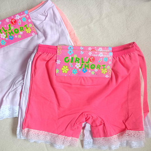 Culottes Boxer Respirantes en Coton pour <span class=keywords><strong>Filles</strong></span>, Modèle Quatre Coins, Dentelle, Taille Unique, En Stock, Référence KP174, Vente Directe Usine - Product Image 2