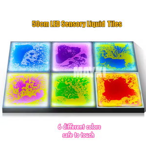 Baldosas de Gel Iluminadas Sensibles a la Presión, <span class=keywords><strong>Juegos</strong></span> <span class=keywords><strong>Interactivos</strong></span>, Juego Táctil Visual, Baldosas Sensoriales LED para Niños - Product Image 4