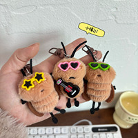 Peluche de dessin animé petite cafard, collection de fête, mignonne cafard-guitare, décoration suspendue, cadeau pour étudiant, couple, petite amie