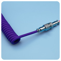 Nouveau câble USB mécanique pour clavier, type C, double ressort, câble de clavier enroulé, pour clavier, sac OPP, OEM, 3 m, câble de charge en silicone