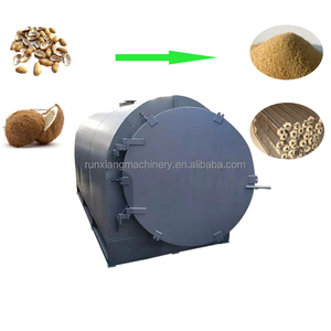 Horno de carbonización de leña grande con motor para producción de carbón vegetal de madera frutal y otros tipos de madera - Product Image 4