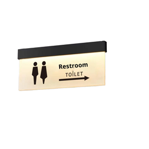 Dấu hiệu Nhà vệ sinh treo Acrylic hiện đại với hướng dẫn nam và nữ cho sử dụng thương mại và các dịp kinh doanh - Product Image 6