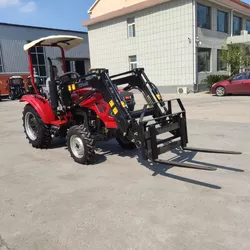 Tracteur agricole compact et miniature 4x4 de 30HP, 40HP, 50HP, 60HP à prix abordable avec chargeur frontal - Product Image 4