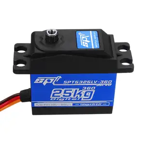 Servomotor Digital de doble eje de rotación continua, SPT5325LV-360, 25KG, 360 grados