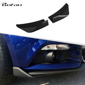 <span class=keywords><strong>Spoiler</strong></span> Anteriore/Alette Aerodinamiche per Ford Mustang 2015-2017 in Plastica ABS - Coppia Splitter Paraurti Anteriore - Kit Aerodinamico Aggressivo - Product Image 1