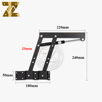 Mécanisme de levage à ressort pour table basse, pliable, à prix d'usine, pour table à thé, quincaillerie de mobilier