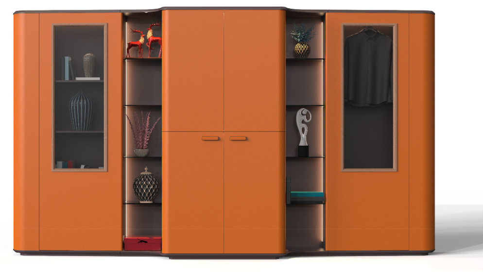 Estantería [Moda superior Naranja] W3600 * D500