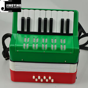 Serie de acordeón de música Jingying 2024, estilo de teclado Material ABS 17 teclas 8 bajos acordeón para niños - Product Image 4
