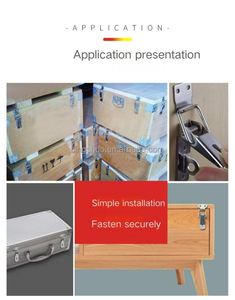 Galvanized Steel Push Button <strong>Latch</strong> Zinc Hardware <strong>Electrical</strong> <strong>Panel</strong> and Gate Lock for Cat <strong>Door</strong> Iron Hinge Packed in Box - Product Image 5