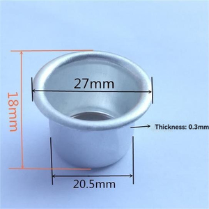 Empty Metal <strong>Aluminum</strong> <strong>Tea</strong> <strong>Lights</strong> Tin <strong>Cups</strong> for Candle Lovers to Decorate Home Party Etc - Product Image 5