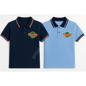 Été Anti-Rides Piqué Coton Tricoté Enfants pour Chemises Poche Multicolore Imprimé Manches Courtes Mignon Vêtements pour Enfants - Product Image 5