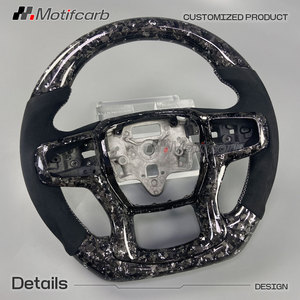 Volante Personalizado de Fibra de Carbono Forjado en Plata para Chevrolet Silverado 1500 RST LT Suburban Tahoe Blazer 2019-2024 - Product Image 3