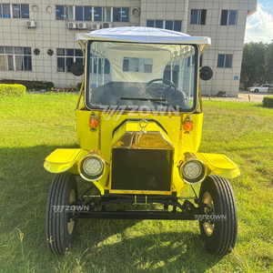 Multi Seater Classic Vintage Tour Car with Golden Wheel <b>Hubs</b> and Elegant Appearance - Product Image 5