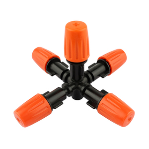 FUJIN IRRIGATION plastique 360 engrenages prise rapide Micro pulvérisation système d'arrosage de jardin goutte à goutte à <span class=keywords><strong>cinq</strong></span> voies FJW6010 - Product Image 2