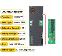 JKBMS PB2A16S20P 16S 48V 200A BMS intelligent avec équilibrage actif 2A CAN RS485 pour onduleur parallèle, stockage solaire domestique, DIY