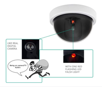 Offre Spéciale Simulation de dôme factice intérieur de sécurité à domicile sans caméra vidéo et audio avec LED rouge clignotante