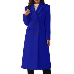 Automne et <span class=keywords><strong>hiver</strong></span> nouveau produit vêtements pour femmes mode <span class=keywords><strong>manteau</strong></span> en laine dame Slim Fit Long <span class=keywords><strong>manteau</strong></span> - Product Image 6