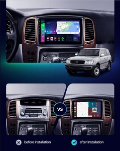 HD Android rauto Электроника автомобильное стерео радио GPS навигация Carplay 4G для Toyota Land Cruiser 100 2002-07 - Product Image 2