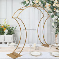Support de fleur d'arche en métal doré moderne de haute qualité Offre Spéciale la décoration de pièce maîtresse de Table d'événement et de mariage