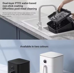Nueva freidora de aire inteligente <span class=keywords><strong>XIAOMI</strong></span> <span class=keywords><strong>MIJIA</strong></span>, versión tierna asada de 6,5 L, horno negro, freidora ligera de aceite bajo, hornos domésticos de gran capacidad - Product Image 5