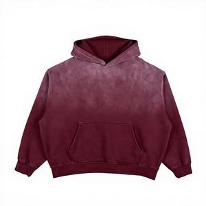 Sudadera con Capucha Extra Grande para Hombre, Color Sólido, con Bolsillo, Manga Larga, Informal, para Otoño, 100% Algodón, Tejido de Rizo Francés - Product Image 4