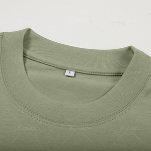 T-shirt da uomo all'ingrosso 100% cotone, pesante, di alta qualità, vintage, personalizzabile DTG, tinta unita, unisex, 230 g/m² - Product Image 3
