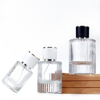 Flacons de parfum uniques de luxe vintage en verre rond avec bouchon à vis Atomiseur 30ml 50ml 100ml Capacité Emballage cadeau en boîte
