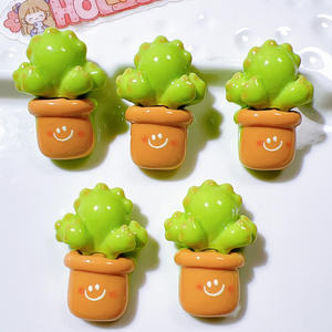 Nouvelle arrivée mignon en pot fleur résine breloques pour bricolage coque de téléphone chaussures matériel fait à la main cheveux accessoires Clip accessoires - Product Image 6