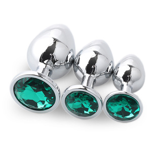 3 Size <strong>Anal</strong> Plug Heart <strong>Stainless</strong> <strong>Steel</strong> Crystal <strong>Anal</strong> Plug Removable Butt Plug Stimulator <strong>Anal</strong> <strong>Sex</strong> <strong>Toys</strong> Prostate Massager Dildo - Product Image 3