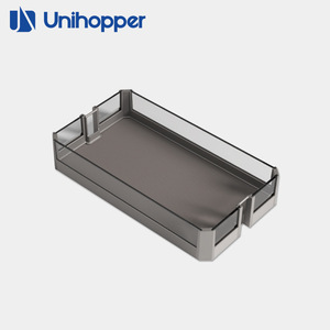 Panier coulissant Unihopper, grand format, profond, 6 niveaux, grande capacité, organisateur de réfrigérateur, style rectangulaire moderne - Product Image 4