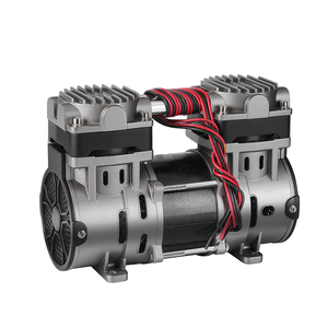 Pompe à double piston muette sans huile 220V petit compresseur d'air sec et pompe à vide avec garantie de 2 ans - Product Image 2