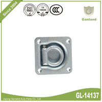 Ancre de sol en acier pour camion GL-14137, capacité 5000 LBS, plaque d'acier pour carrosserie de camion, anneaux d'ancrage