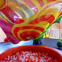 Ropecube Chine Parc d'attractions Escalade Corde Net et Soft Play Constructeurs d'aires de jeux intérieures avec conception personnalisée Installation