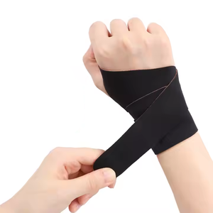 Muñequeras de levantamiento de pesas ajustables personalizadas, soporte de gimnasio, bandas para el sudor, muñequeras de Fitness para un rendimiento mejorado - Product Image 1