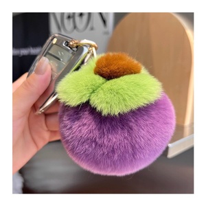 พวงกุญแจตุ๊กตาหมีขนฟูตัวเล็กติดต้นไผ่, ตุ๊กตาขนปุยยอดนิยม, ของตกแต่งห้อยกระเป๋าหนังสือ - Product Image 5